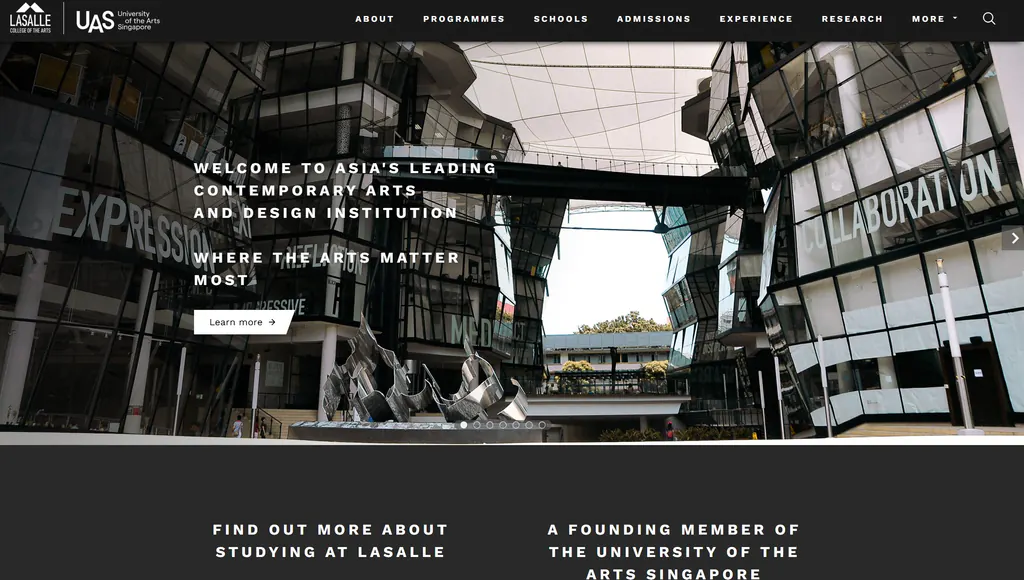 LASALLE College of the Arts  ——新加坡最具国际视野与前沿精神的艺术大学