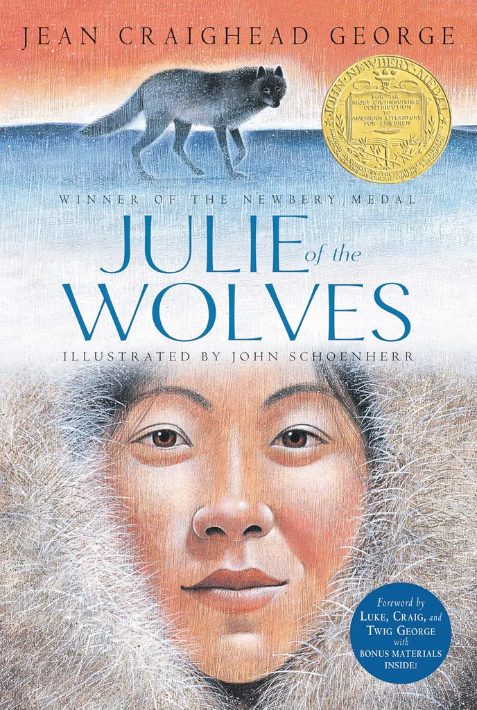 《Julie of the Wolves》——“在荒野中，她用智慧和狼群对话。”