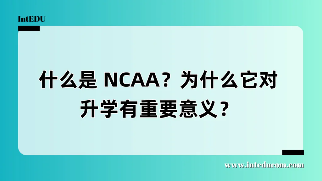 什么是 NCAA？为什么它对升学有重要意义？