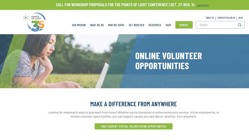  Points of Light  ——全球志愿服务的中枢平台，让“行动的善意”照亮世界