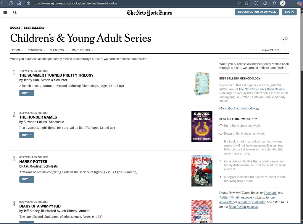 《纽约时报畅销书榜：给孩子选书的一把“全球金尺”》