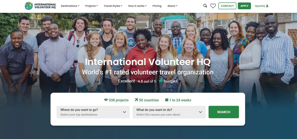 International Volunteer HQ（IVHQ）  ——全球最大志愿服务平台，让“帮助别人”变成一场世界之旅