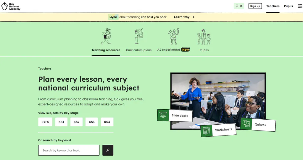  Oak National Academy ：英国政府支持的免费课程平台，最适合国际学校 & 双语家庭的全科在线课堂