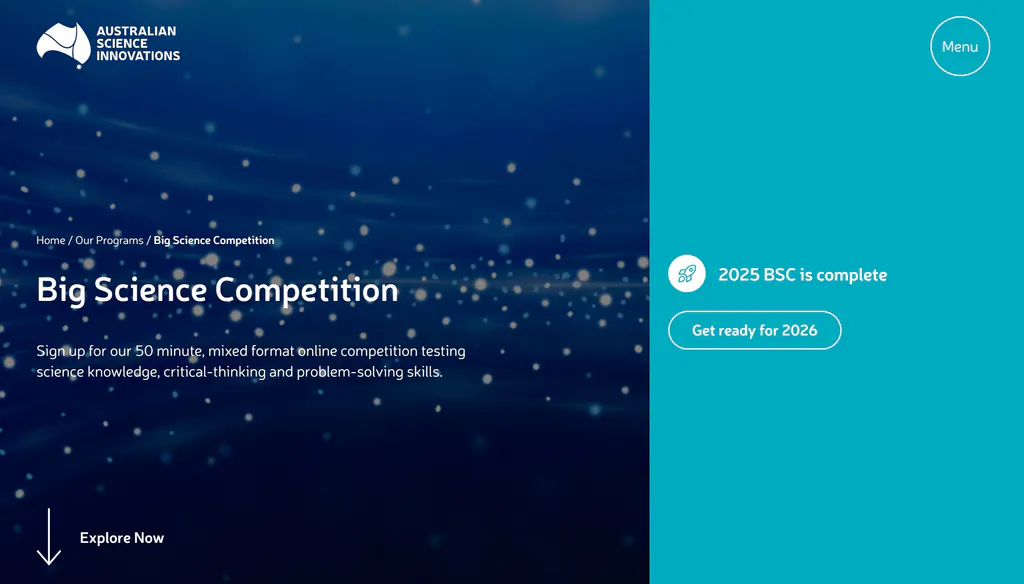  Big Science Competition---香港青少年科学理解测试