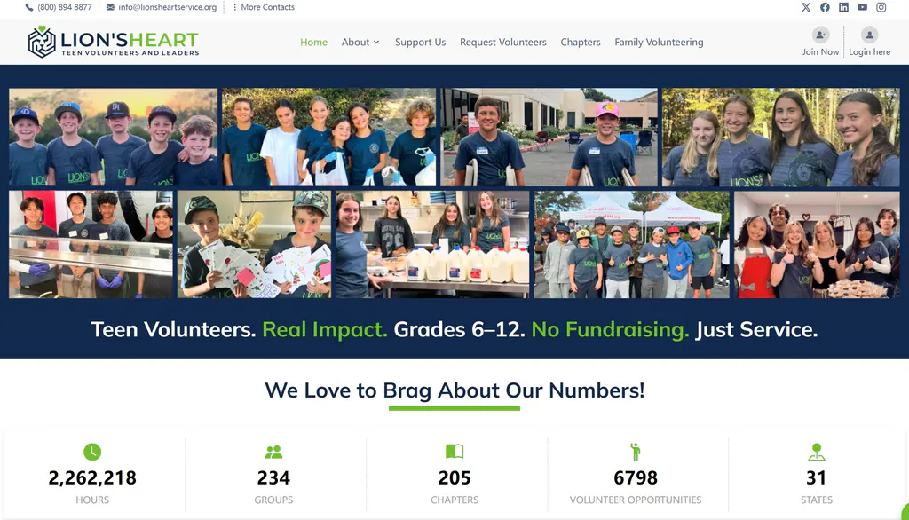  Lion’s Heart   ——美国最有体系的青少年志愿服务组织，让孩子在行动中学会“责任与领导力”
