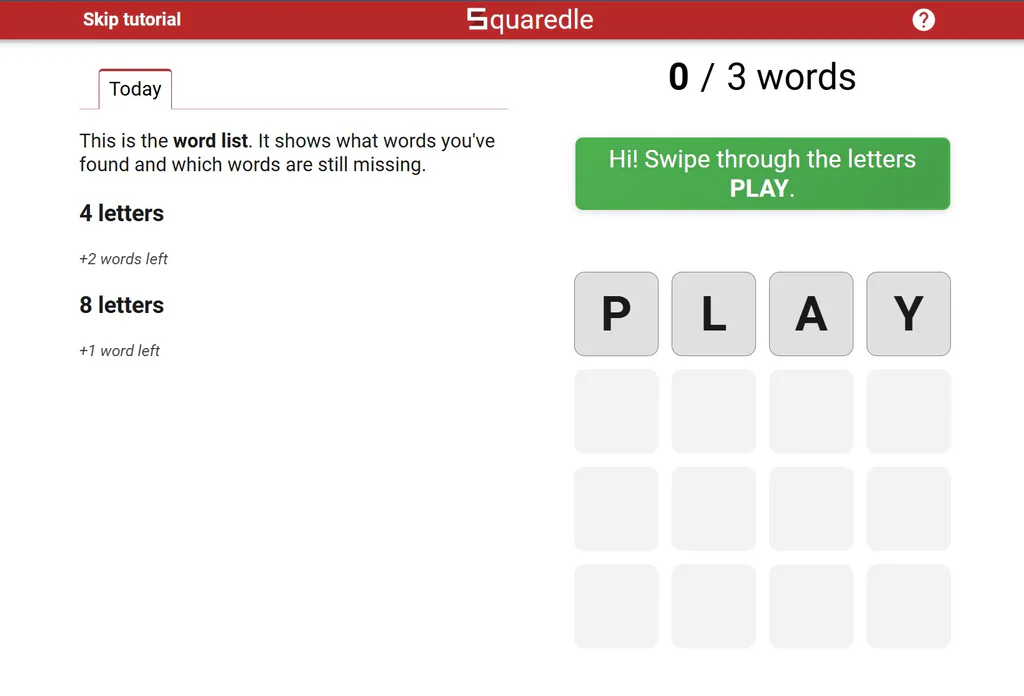  Squaredle  ——字母网格游戏、单词构建、词汇量提升（适合小学到高中）