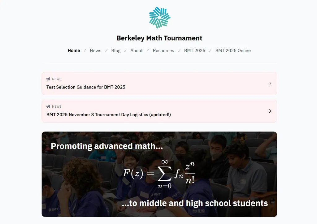  BMT（Berkeley Math Tournament）  ——加州伯克利大学主办的“思维型”数学团体赛