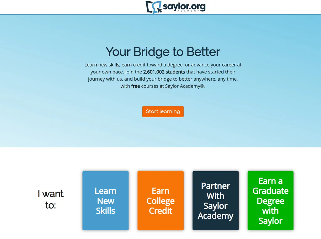 免费、系统、能拿证书的在线大学 ：Saylor Academy