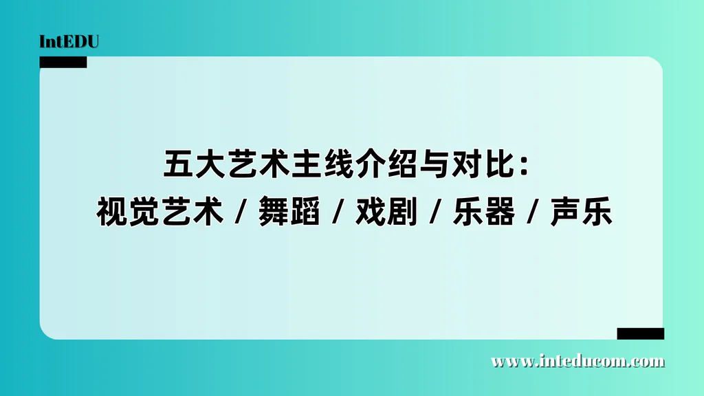  艺术类申请五大主线方向深度解析