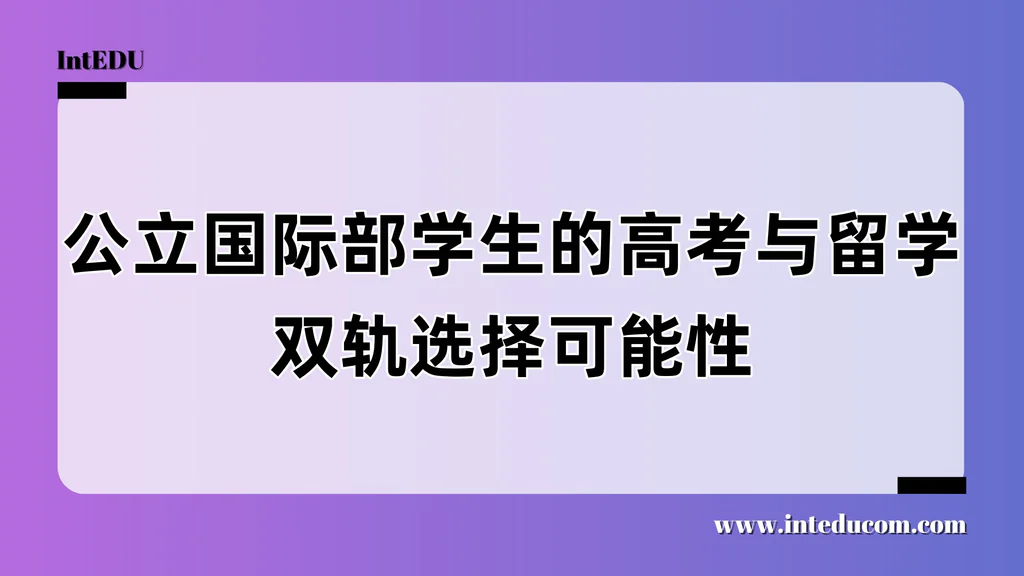  重点中学国际部的“光环”：价值与风险全解析
