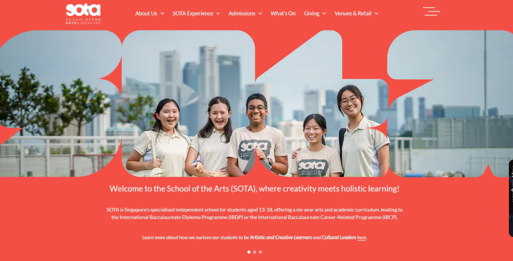  SOTA（School of the Arts Singapore）  ——新加坡唯一国家级艺术中学、艺术与学术并重的国际教育典范