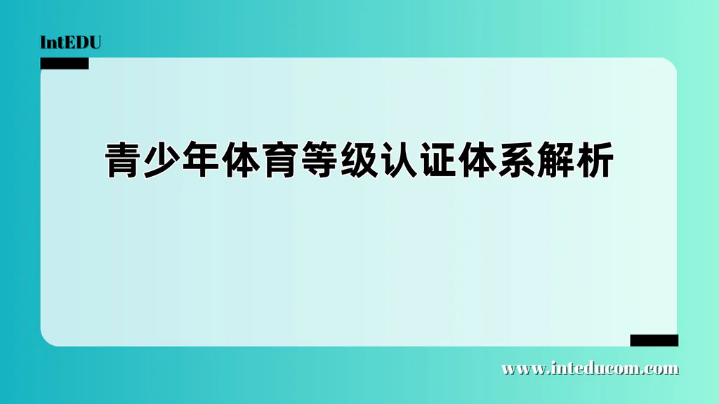 青少年体育等级认证体系解析