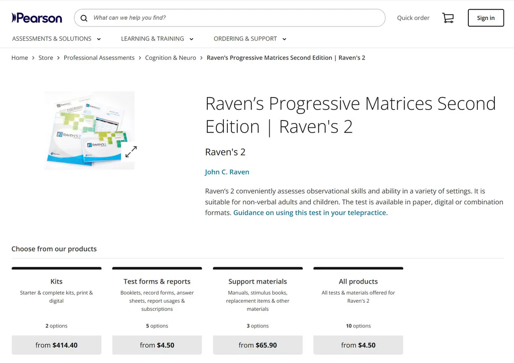  Raven’s Progressive Matrices  ——全球最经典的非语言智商测评 